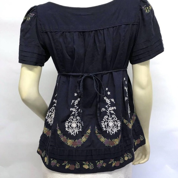 ANTHROPOLOGIE Lithe Needlepoint Peasant Top 6 - Picture 8 of 8